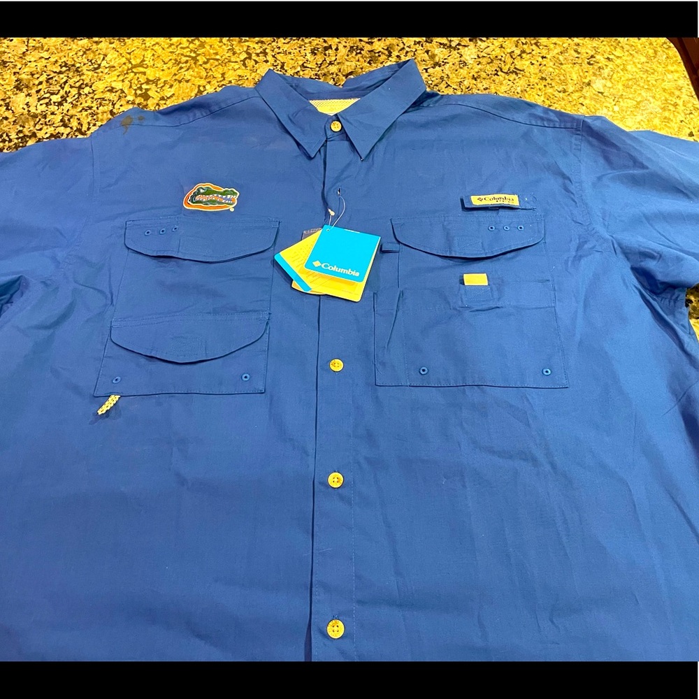 Columbia Florida gator men’s short sleeve button down